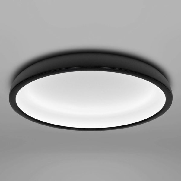 Stilnovo Plafonnier LED Reflexio, Ø 46 cm, noir Stilnovo
