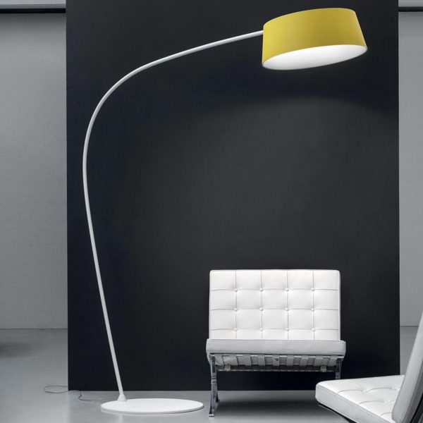 Stilnovo Lampe arquée LED Oxygen_FL1 colorée, réglable Stilnovo