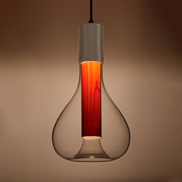LZF LamPS LZF Eris suspension LED verre aluminium/merisier LZF LamPS