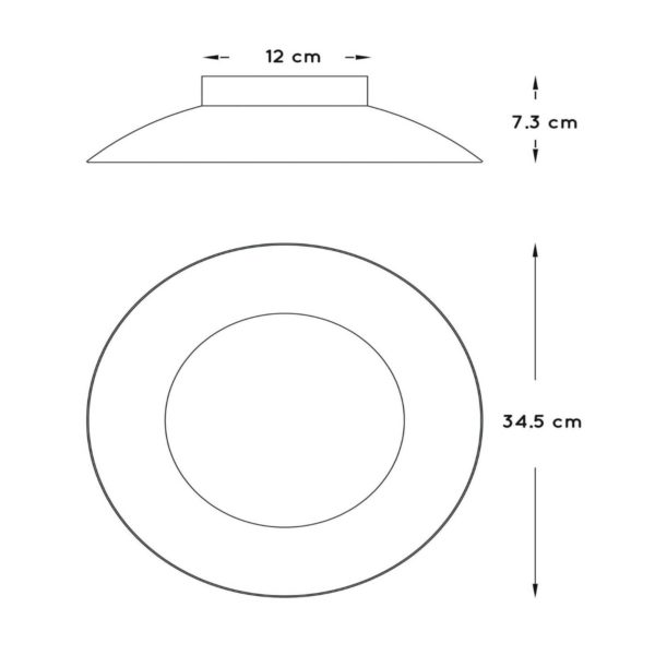 Lucide Plafonnier LED Foskal laiton, Ø 34,5 cm Lucide