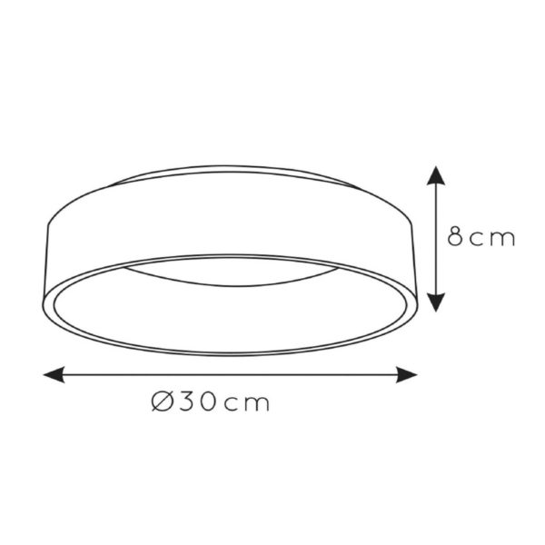 Lucide Plafonnier LED Talowe, blanc, Ø 30 cm Lucide