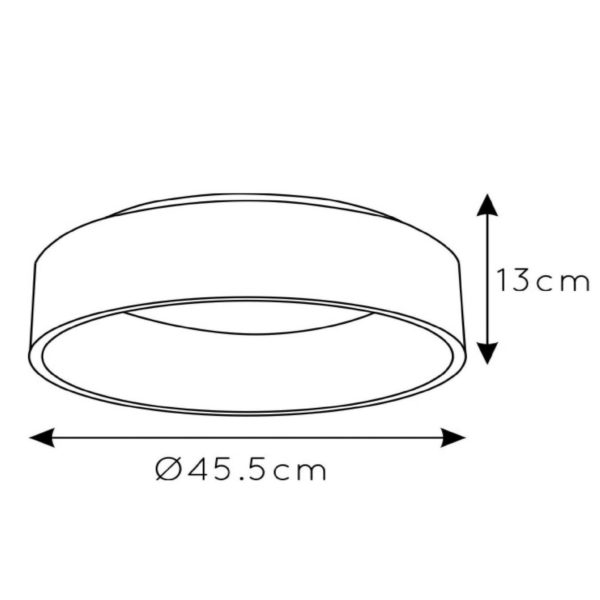 Lucide Plafonnier LED Talowe, blanc, Ø 45 cm Lucide
