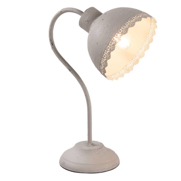 Clayre&Eef Lampe de bureau 553, grise Clayre&Eef