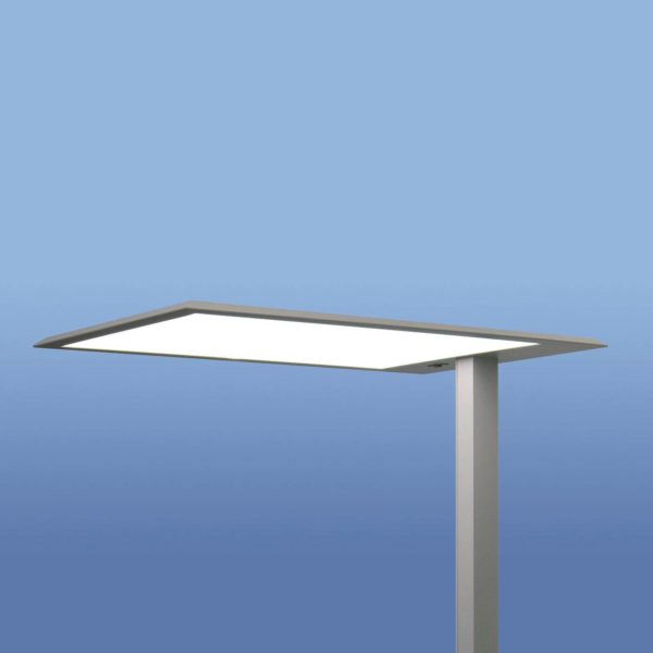 Lenneper Lampadaire LED LEAS, 203 cm, titane, capteur Lenneper