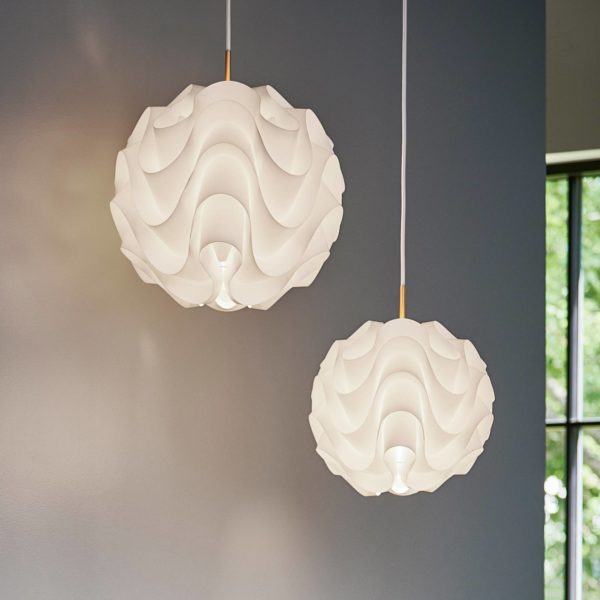 LE KLINT 172 Suspension, blanc/laiton, Ø 44 cm Le Klint