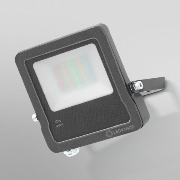 LEDVANCE SMART+ WiFi Floodlight, RGBW, gris, 10 W LEDVANCE SMART+