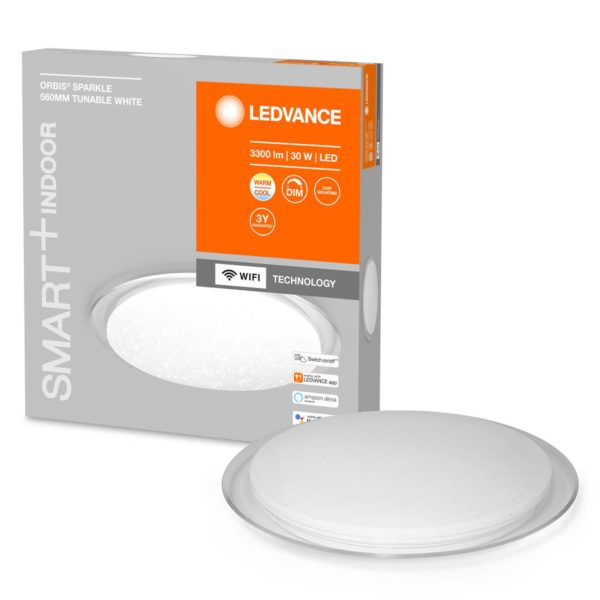 LEDVANCE SMART+ WiFi Orbis Sparkle, CCT, Ø 56 cm LEDVANCE SMART+