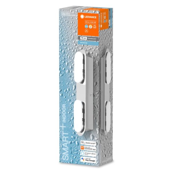 LEDVANCE SMART+ WiFi Orbis Wall Duplo, argenté, 2l LEDVANCE SMART+