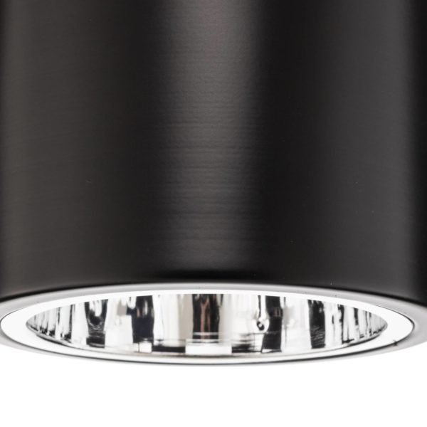 Luminex Spot pour plafond Downlight round en noir, Ø 13,3 cm Luminex
