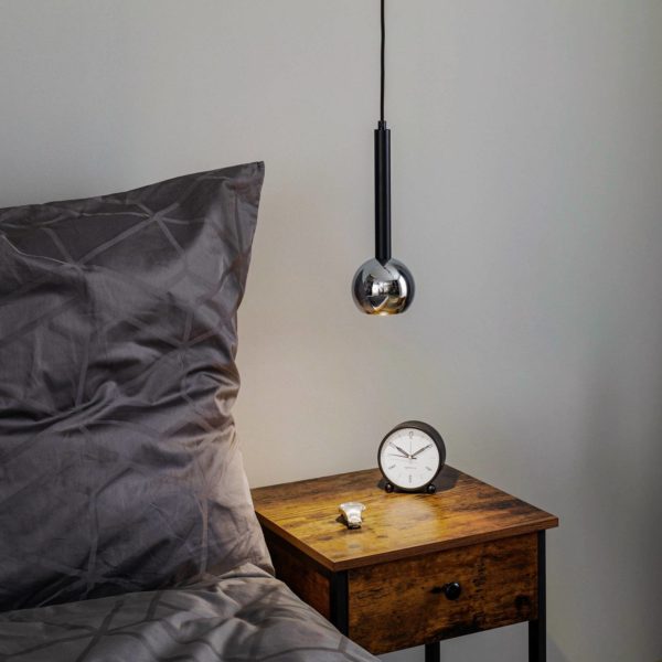 Luminex Suspension Flox, à une lampe, noire/chromée Luminex