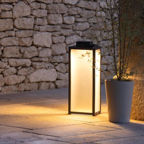 Les Jardins Lanterne solaire LED Tradition, anthracite, 65 cm Les Jardins
