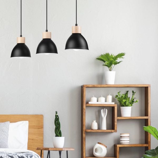Envostar Tira Suspension à 3 lampes, noir Envostar