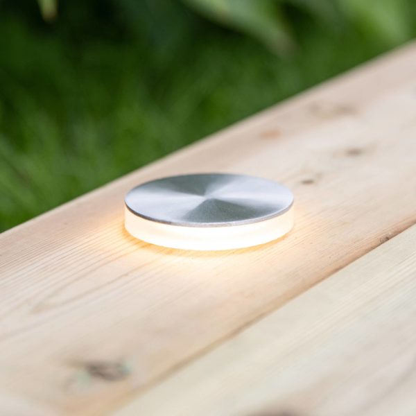 Markslöjd Garden 24 Decklight, argenté lumière côté Ø6 cm Markslöjd