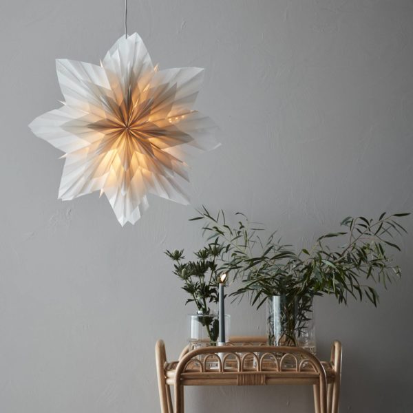 Markslöjd Étoile déco Neela papier suspendue, Ø 60 cm, grise Markslöjd