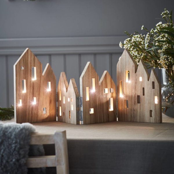 Markslöjd Lampe décorative LED View en bois, naturelle Markslöjd