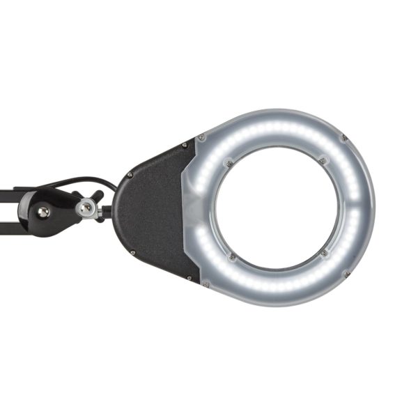 Lampe à loupe LED MAULviso noir Maul