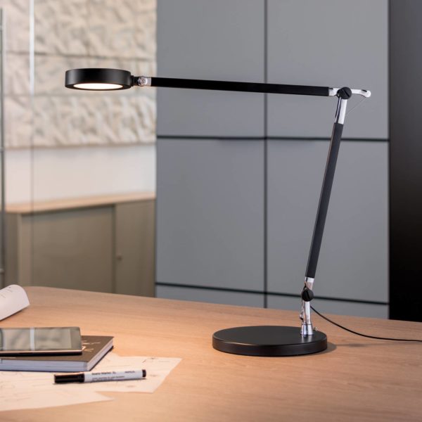 Lampe de table LED MAULgrace, colour vario, intensité variable, noir Maul