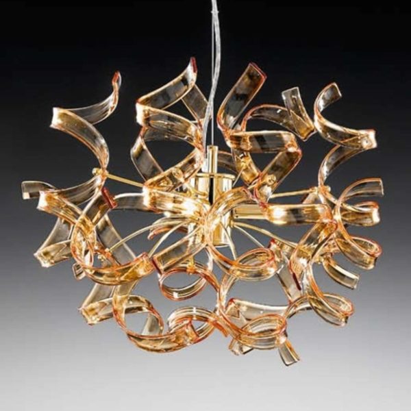 Metallux Agréable suspension Amber, Ø 40 cm Metallux