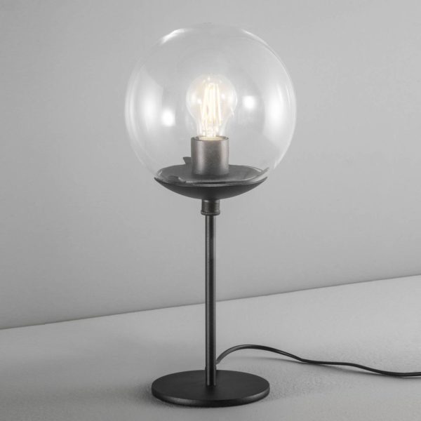 Metallux Lampe à poser Global Ø 20 cm noire Metallux