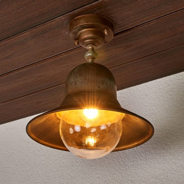 Moretti Luce Plafonnier d’extérieur en laiton Marquesa Moretti Luce