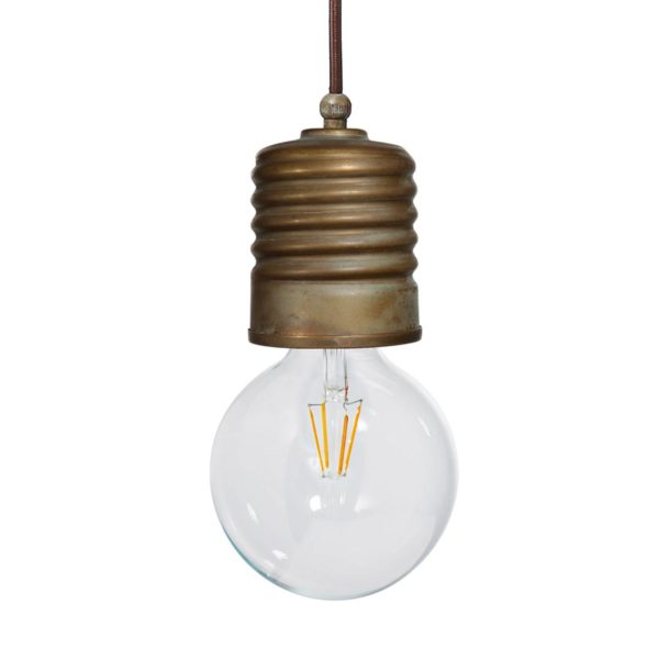 Moretti Luce Suspension Orti, à 1 lampe, laiton vieilli Moretti Luce