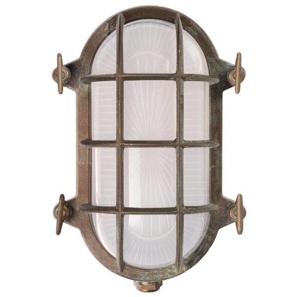 Moretti Luce Applique ovale Hook en laiton vieilli Moretti Luce
