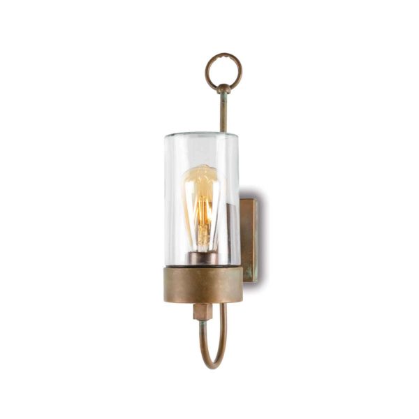 Moretti Luce Applique ext. Silindar 3355, laiton ancien/transp. Moretti Luce