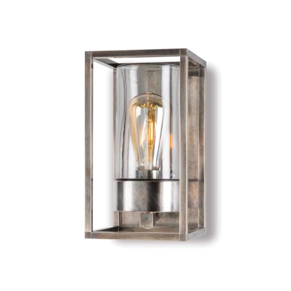 Moretti Luce Applique d’extérieur Cubic³ 3365, nickel antique/clair Moretti Luce