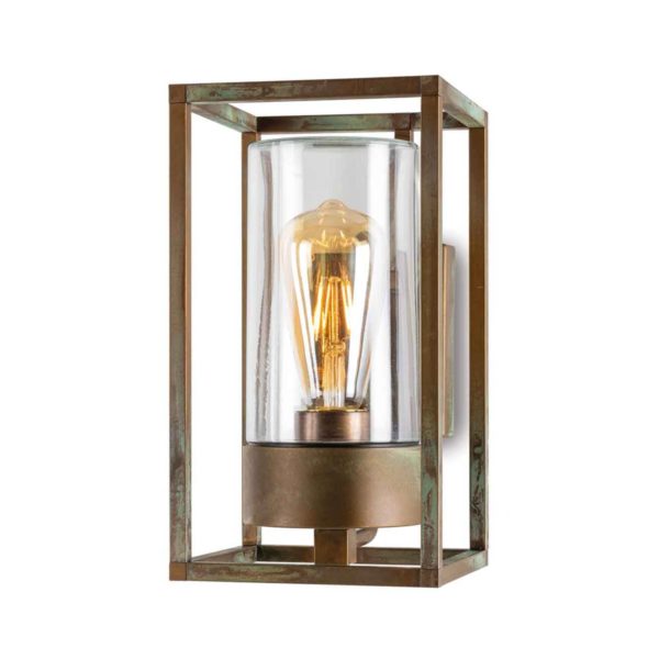 Moretti Luce Applique d’extérieur Cubic³ 3364 laiton antique/clair Moretti Luce