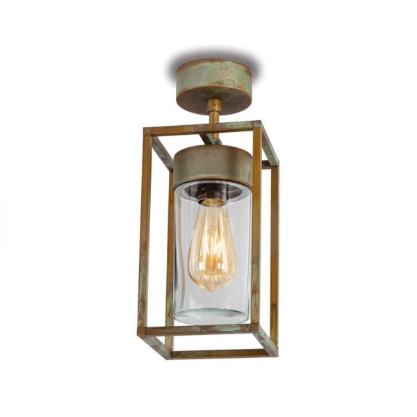 Moretti Luce Plafonnier Cubic³ 3367 laiton antique/clair Moretti Luce