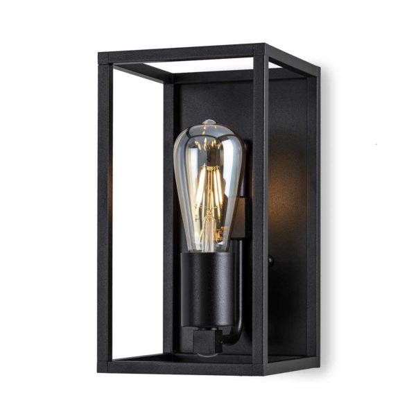 Moretti Luce Applique Cubic³ 3385 noire, largeur 15 cm Moretti Luce