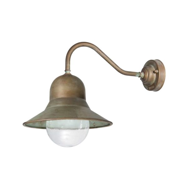 Moretti Luce Applique d’ext Campanula 2093 laiton ancien/transp Moretti Luce