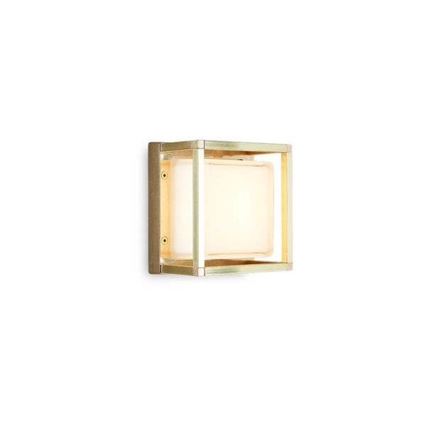 Moretti Luce Applique d’extérieur LED Ice Cubic 3404, naturel Moretti Luce
