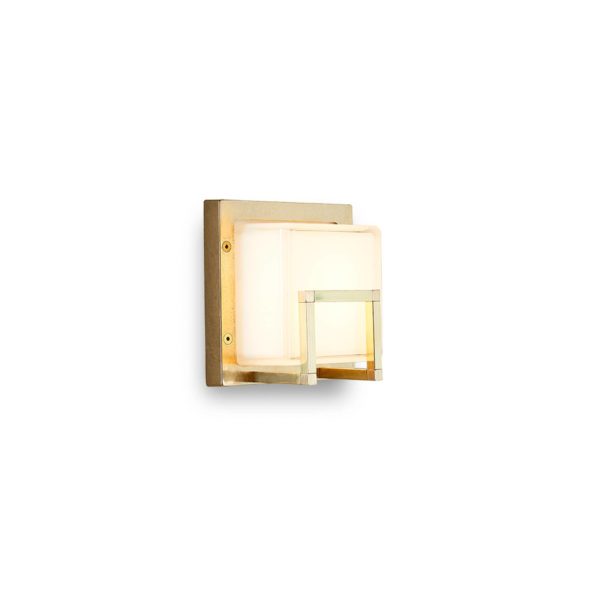 Moretti Luce Applique d’extérieur LED Ice Cubic 3407, naturel Moretti Luce