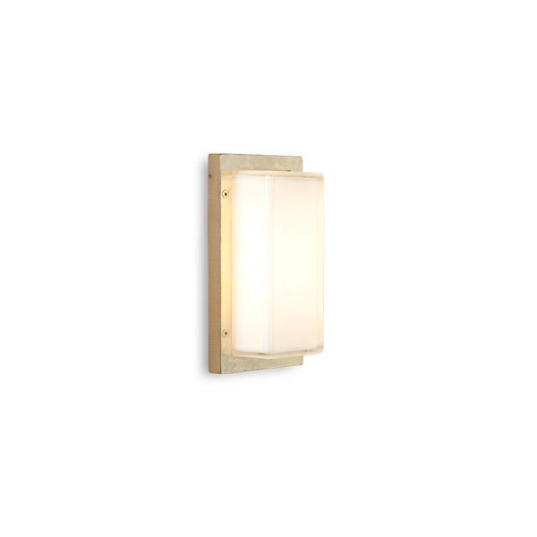 Moretti Luce Applique d’extérieur Ice Cubic 3410 laiton naturel Moretti Luce