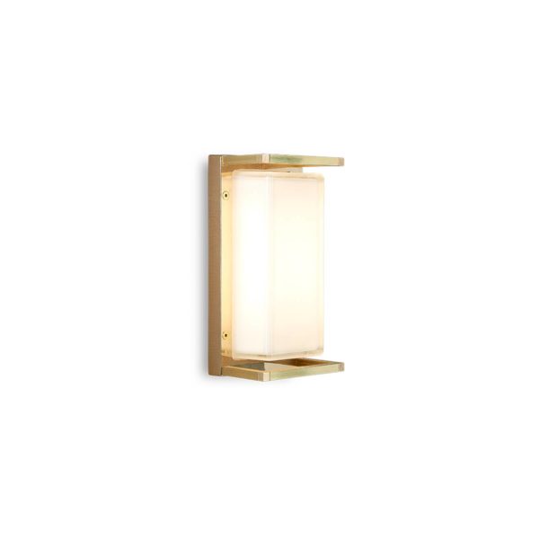 Moretti Luce Applique d’extérieur Ice Cubic 3412 laiton naturel Moretti Luce