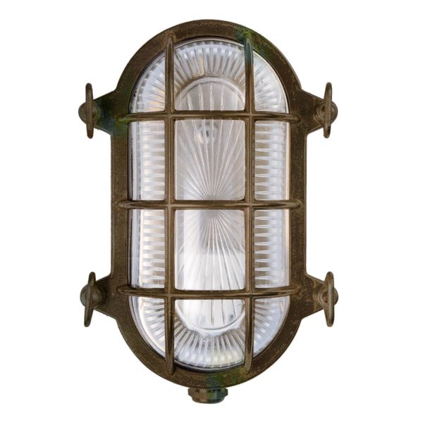 Moretti Luce Applique Tortuga ovale 22,5cm laiton ancien/trans Moretti Luce