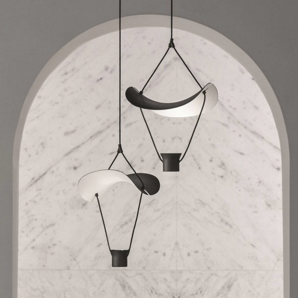 Masiero Suspension LED Vollee S1 P, 44 cm, up, noire Masiero
