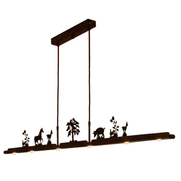 Menzel Anteo suspension LED, 7 motifs de ferme Menzel