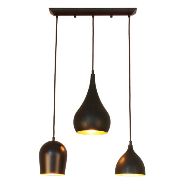 Menzel Solo suspension, à 3 lampes allongée Menzel