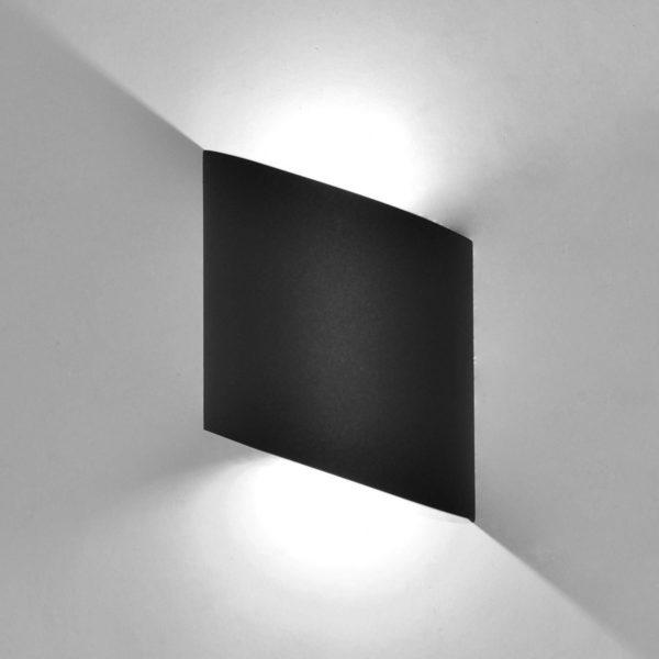 Mantra Iluminación Applique d’extérieur LED Sochi en gris foncé Mantra Iluminación
