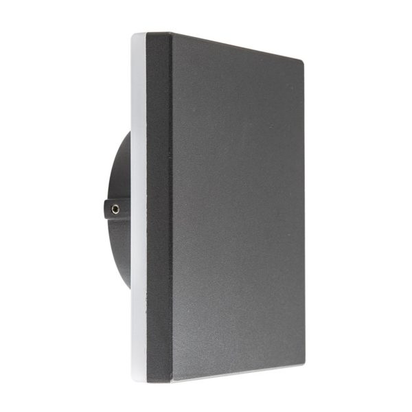 Mantra Iluminación Applique extérieur LED Bora angulaire, gris foncé Mantra Iluminación