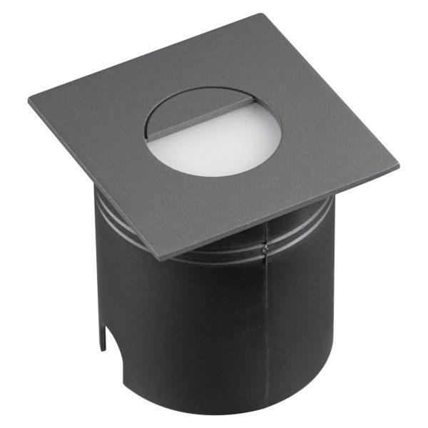 Mantra Iluminación Lampe enc. LED Aspen, diffuseur, angulaire, grise Mantra Iluminación