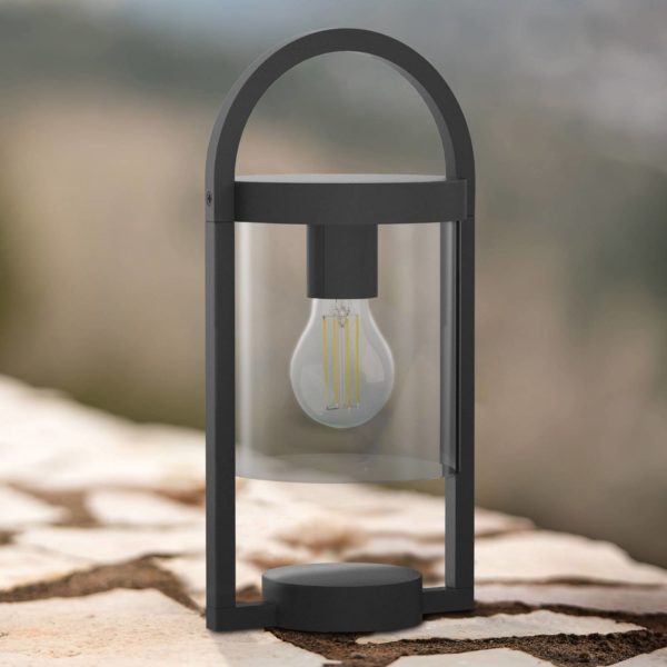 Mantra Iluminación Lampe à poser Maya en gris foncé pour l’extérieur, IP65 Mantra Iluminación