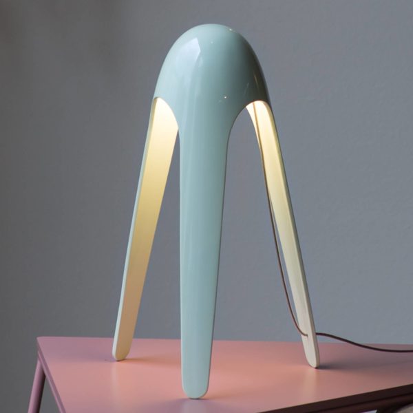 Martinelli Luce Cyborg lampe à poser LED, bleue Martinelli Luce