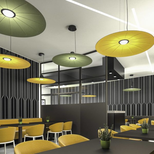 Martinelli Luce Lent suspension LED, verte Martinelli Luce