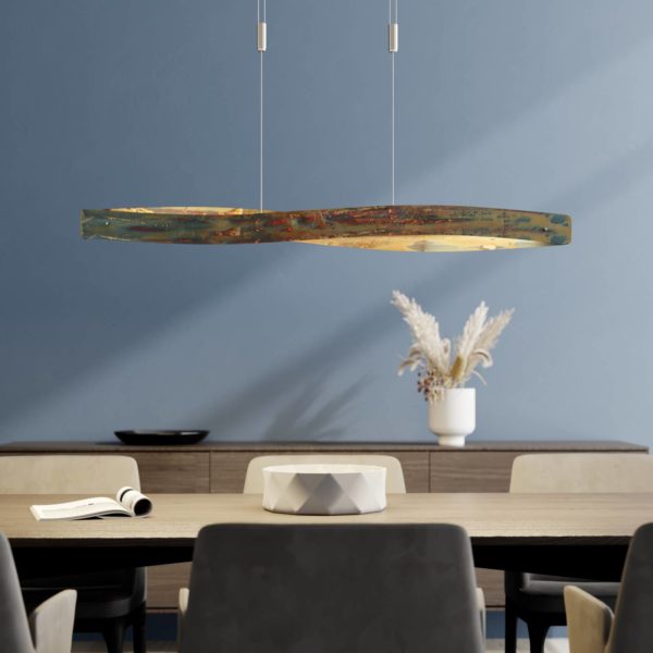 quitani Suspension LED Lian avec surface oxydée quitani