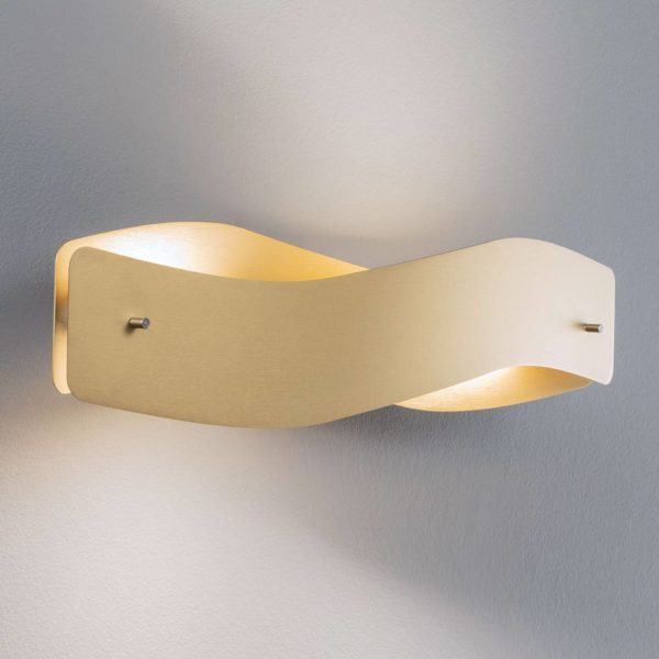 Quitani Applique murale LED Lian, couleur laiton quitani