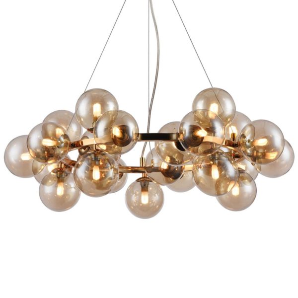 Maytoni Suspension ronde Dallas, doré Maytoni