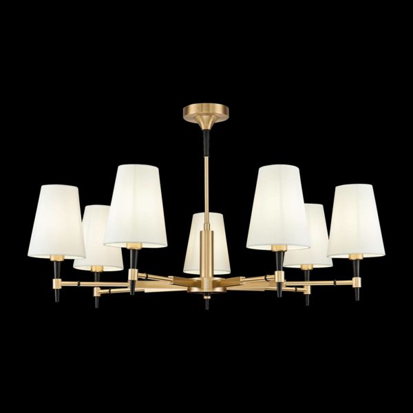 Maytoni Zaragoza lustre à 7 lampes abat-jour tissu Maytoni